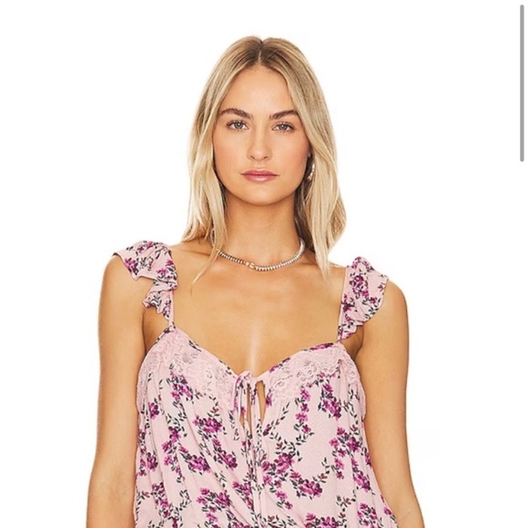 Intimately Free People Take It Away Bodysuit Pink Combo | Size Medium | NWOT - Picture 3 of 10